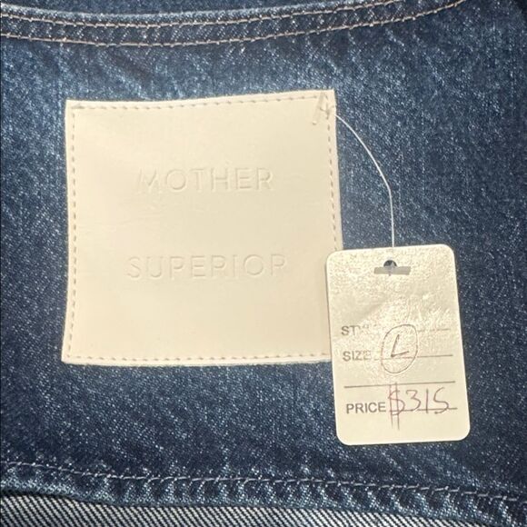 NWT Mother Superior THE MASKED RIDER-DID YOU BRING ME ANYTHING Denim Vest Large - Picture 11 of 15